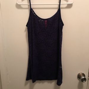 Ruby Ribbon Lace Cami Navy L